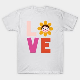 Love yourself happy face enjoy life humorous smiley flower T-Shirt